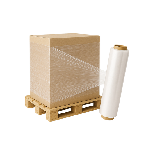 Dayanıklı endüstriyel streç film – esnek ve güçlü yapısıyla palet sarma, ürün paketleme ve lojistik operasyonlarda güvenle kullanılır. Yüksek yapışma kabiliyeti, 17 mikron kalınlığı ve 2 metre uzunluğuyla ürünlerin taşınma ve depolama sırasında zarar görmesini önler.