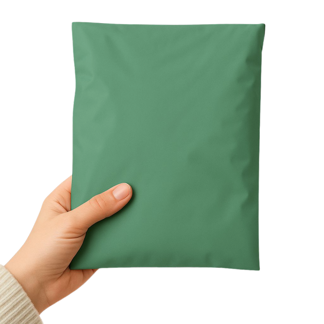 Açık yeşil cepli kargo poşeti – e-ticaret ve pazaryeri gönderilerinde kullanılan, geri dönüşüme uygun çevre dostu yapıya sahiptir. Hotmelt tutkallı bant güvenli kapanış sağlar, şeffaf cebi sayesinde fatura ve irsaliye kolayca yerleştirilir.