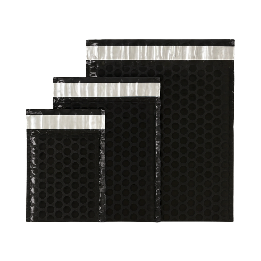 Dayanıklı balonlu kargo poşeti – kırılacak ürünler için tasarlanmıştır. İç baloncuk tabakası darbelere karşı koruma sağlar, dış yüzeydeki siyah sıvama ise ekstra dayanıklılık sunar. Hot-melt tutkallı yapısı sayesinde tek seferde kapanır, açılmaz. Su geçirmez ve çevre dostu malzemeden üretilmiştir, e-ticaret ve kargo gönderilerinde güvenli çözüm sunar.