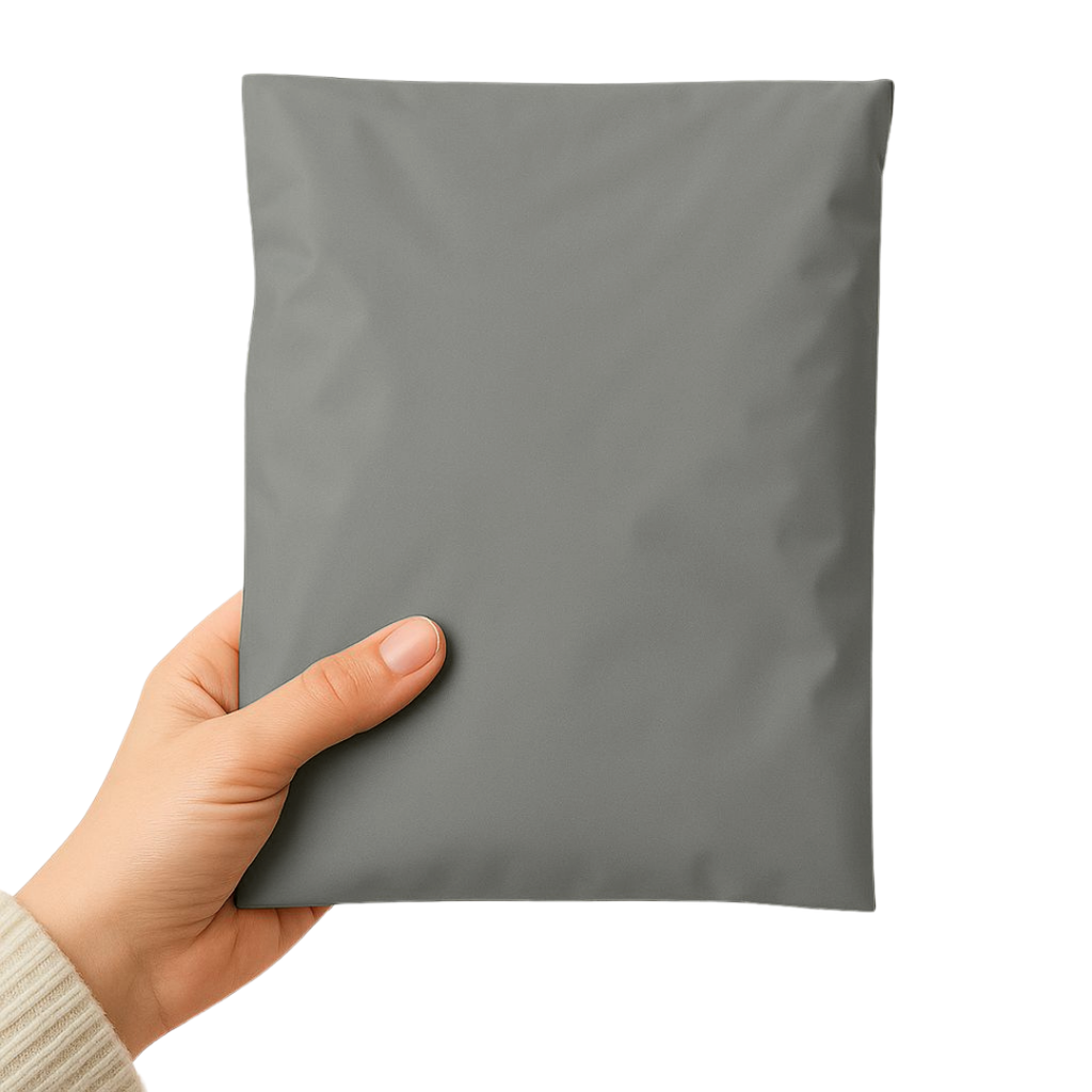 Renkli cepsiz bej kargo poşeti – online satışlarda güvenli paketleme sağlar, içindeki ürünü göstermez ve estetik görünümüyle öne çıkar