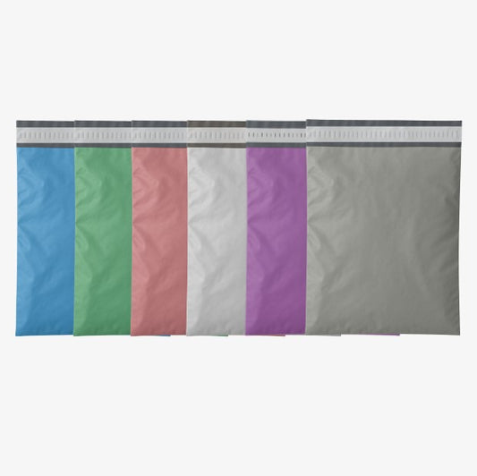 Cepsiz Renkli Kargo Poşeti Paketi - 30x37+5 - 600 Adet (6 Renk)