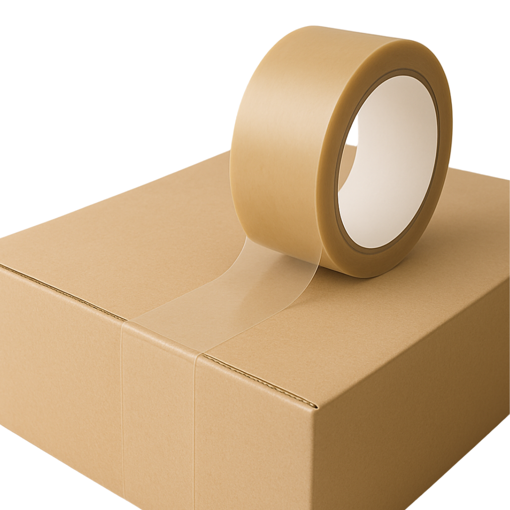 Dayanıklı koli bandı – 45 cm x 100 m ölçülerinde olup hotmelt ve akrilik türleriyle farklı ihtiyaçlara hitap eder. Hotmelt bant sessiz kullanım ve güçlü yapışkanıyla kutulara daha sağlam tutunur. Akrilik bant ise uzun süreli yapışma gücüyle hafif kolilerde avantaj sağlar.