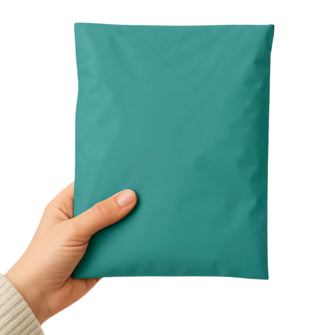 Koyu yeşil cepli kargo poşeti – e-ticaret ve pazaryeri gönderilerinde kullanılan, geri dönüşüme uygun çevre dostu yapıya sahiptir. Hotmelt tutkallı bant güvenli kapanış sağlar, şeffaf cebi sayesinde fatura ve irsaliye kolayca eklenir.