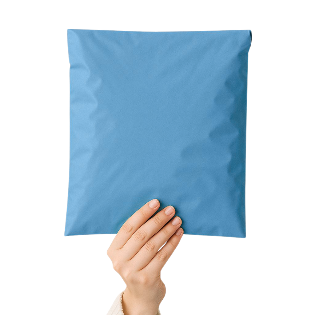 E-ticaret paketlemelerinde tercih edilen mavi cepsiz kargo poşeti – gizlilik sağlar, ürünleri güvenle korur ve renginin cazibesiyle müşteri deneyimini iyileştirir