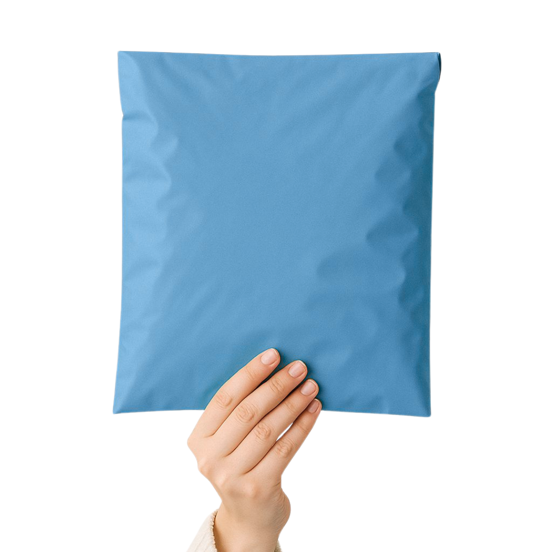 E-ticaret paketlemelerinde tercih edilen mavi cepsiz kargo poşeti – gizlilik sağlar, ürünleri güvenle korur ve renginin cazibesiyle müşteri deneyimini iyileştirir